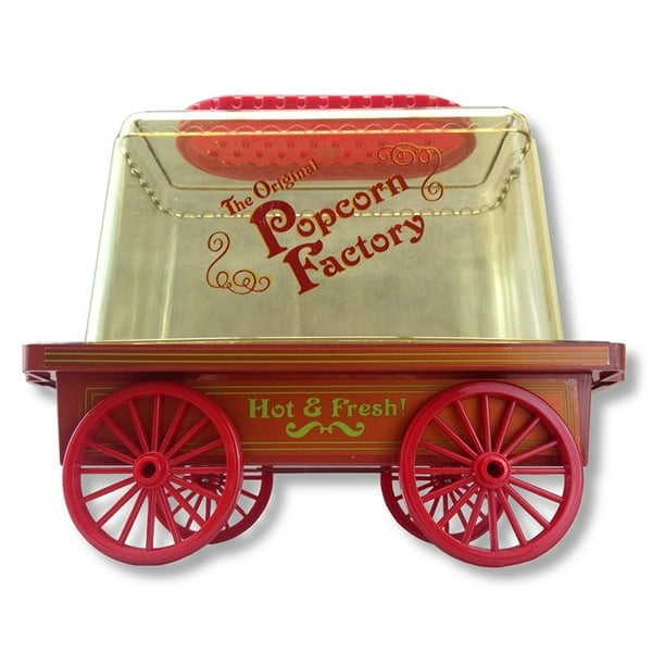 Dollhouse Miniature Popcorn Dispenser Old Fashion Red Wagon Cart Popper
